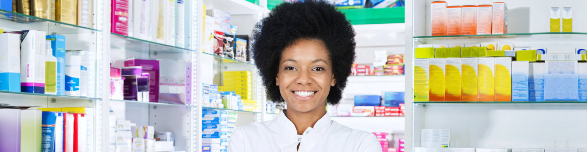 female pharmacists smiling